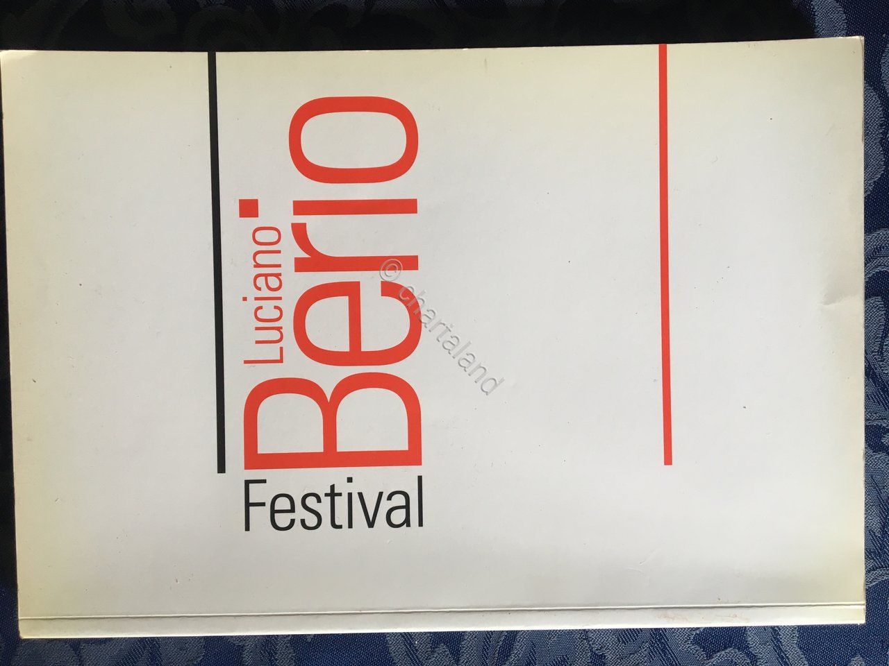 Musica - Luciano Berio Festival - 1996