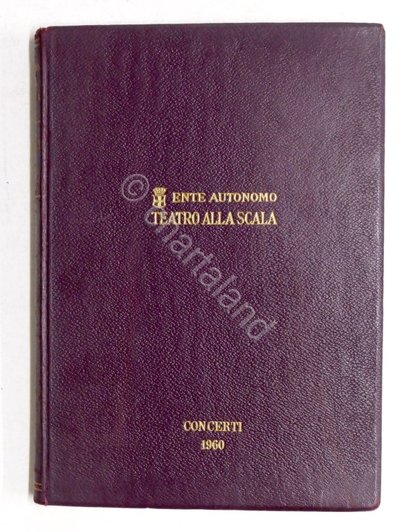 Musica - Teatro alla Scala - Concerti - Stagione 1960