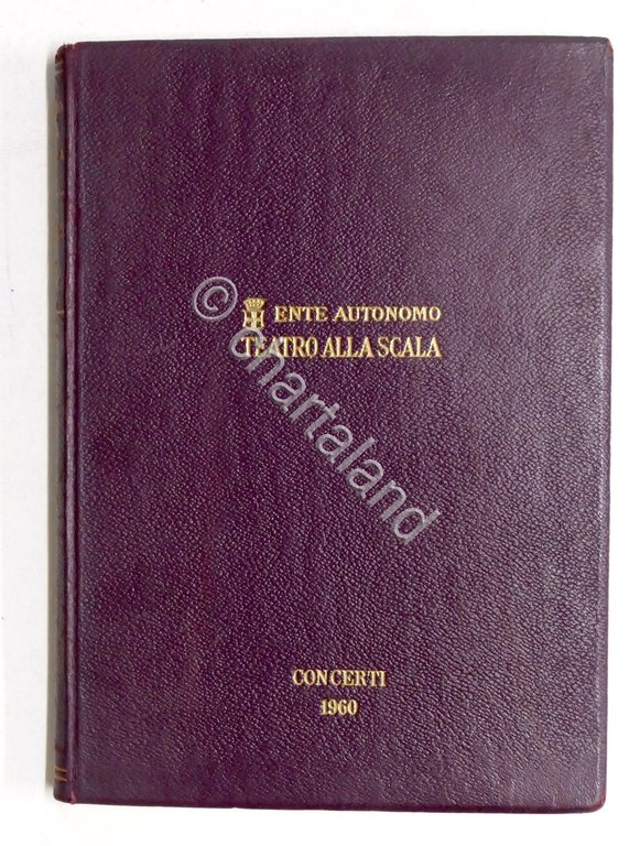 Musica - Teatro alla Scala - Concerti - Stagione 1960