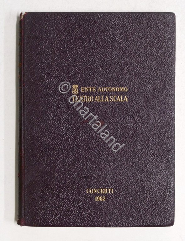 Musica - Teatro alla Scala - Concerti - Stagione 1962