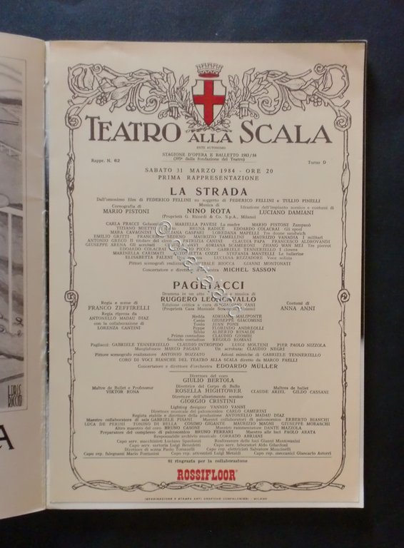Musica - Teatro alla Scala - Stagione lirica 1983/84
