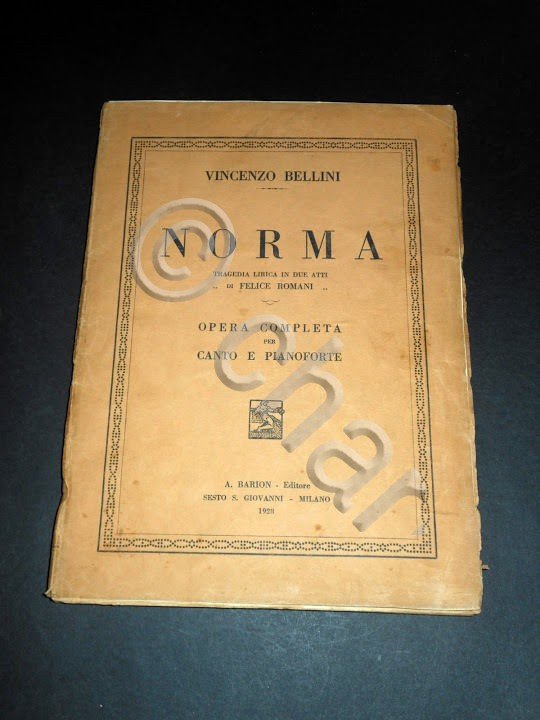 Musica Classica Spartito V. Bellini - NORMA ( opera x … | Immagine Gallery 2