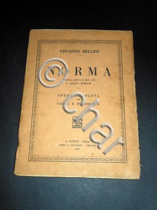 Musica Classica Spartito V. Bellini - NORMA ( opera x … | Immagine Gallery 3