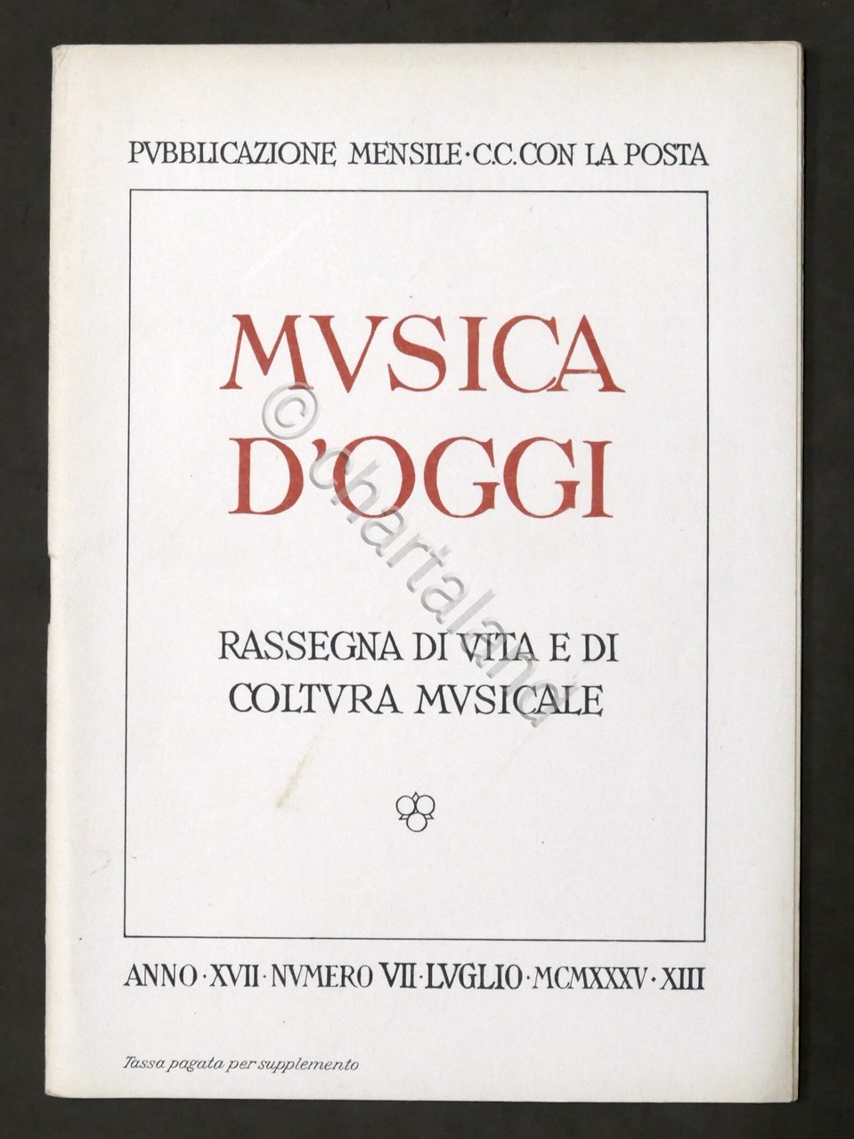 Musica d'Oggi - Rassegna di vita e cultura musicale - …