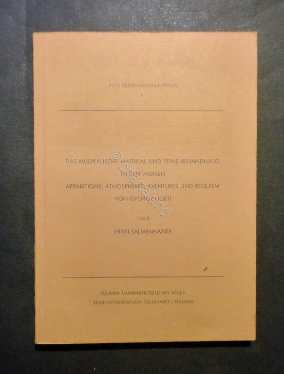Musica libri - Acta musicologica fennica 2 - Erkki Salmenhaara …