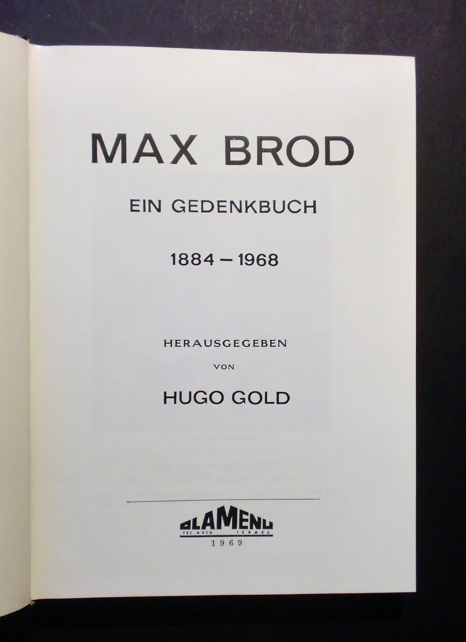 Musica libri - Max Brod - Ein Gedenkbuch - 1884/1968 … | Immagine principale