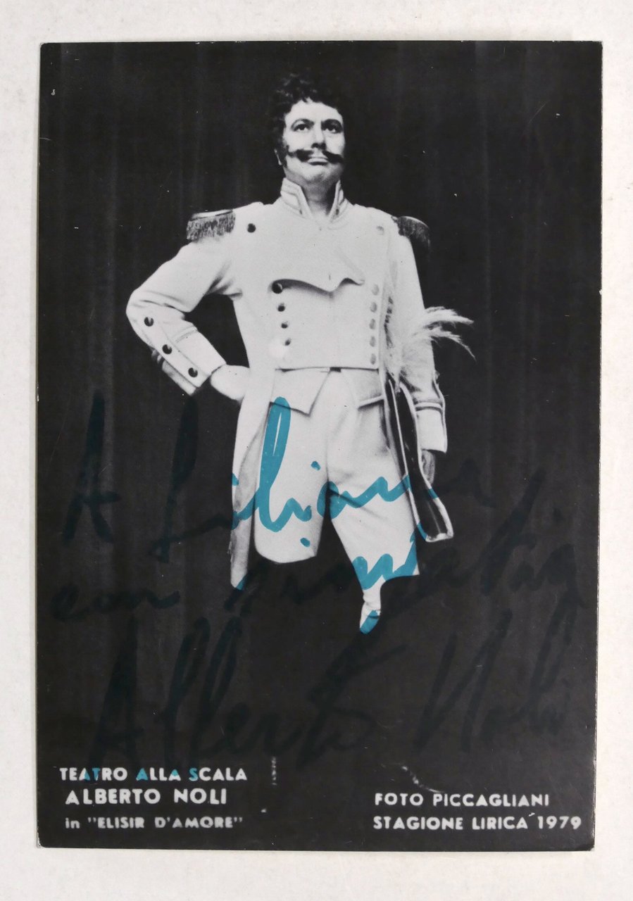 Musica Lirica - Autografo del baritono Alberto Noli - 1979
