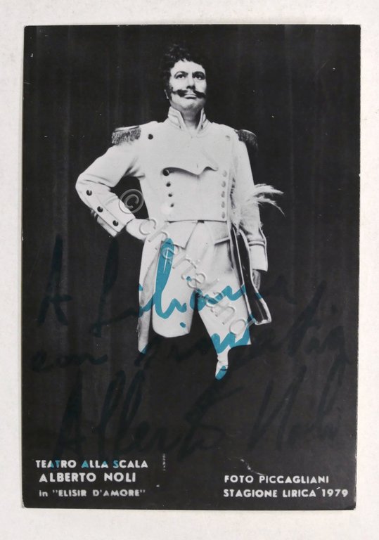 Musica Lirica - Autografo del baritono Alberto Noli - 1979