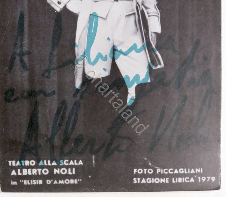 Musica Lirica - Autografo del baritono Alberto Noli - 1979