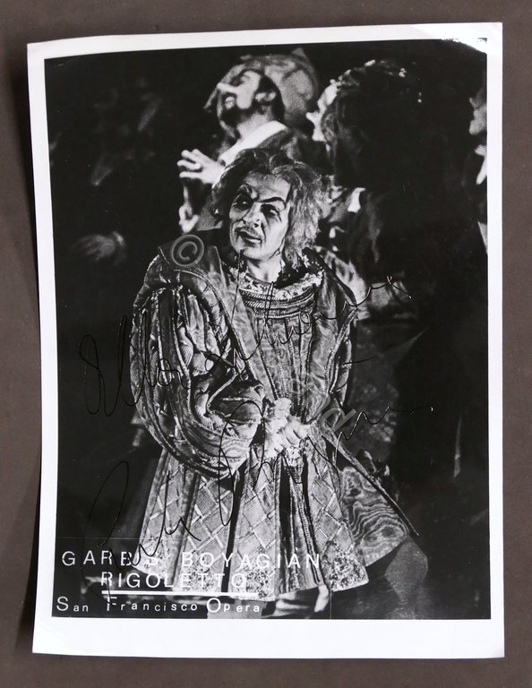 Musica Lirica - Autografo del baritono Garbis Boyagian - anni …