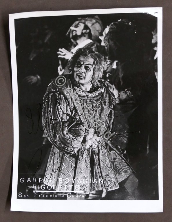 Musica Lirica - Autografo del baritono Garbis Boyagian - anni …
