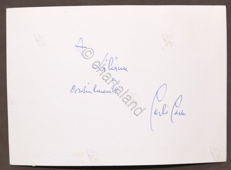 Musica Lirica - Autografo del cantane basso Carlo Cava - …