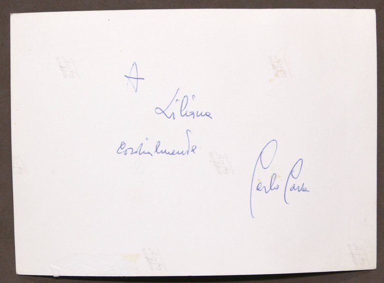 Musica Lirica - Autografo del cantane basso Carlo Cava - …