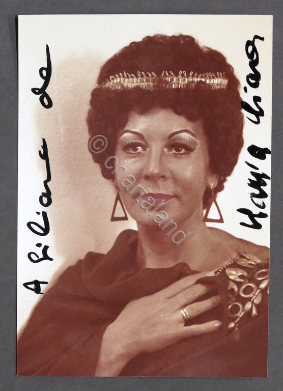 Musica Lirica - Autografo del soprano italiano Maria Chiara - …