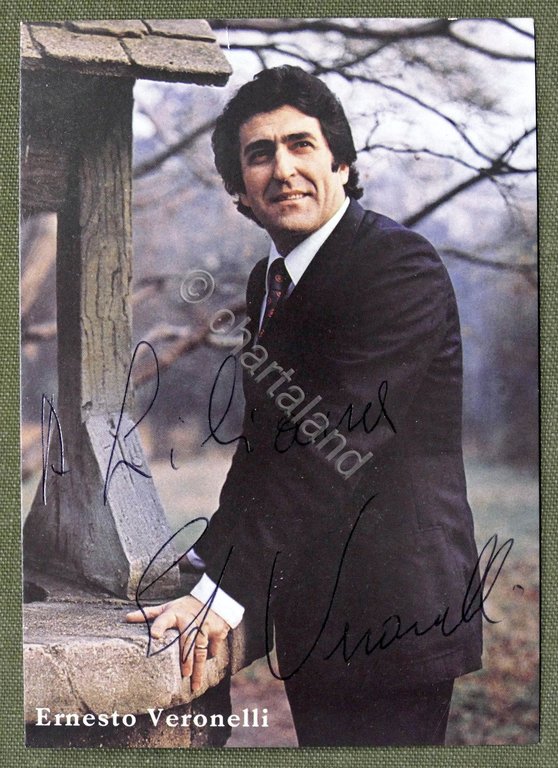 Musica Lirica - Autografo del tenore Ernesto Veronelli - anni …