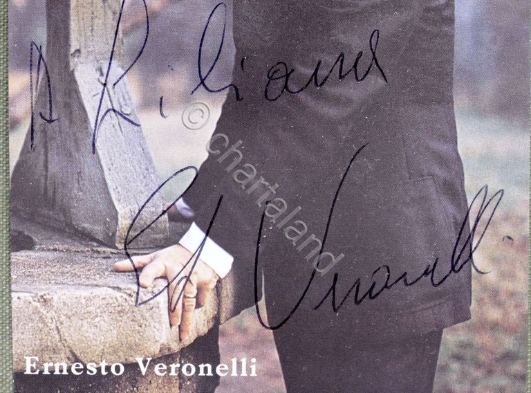 Musica Lirica - Autografo del tenore Ernesto Veronelli - anni …