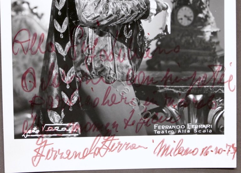Musica Lirica - Autografo del tenore Ferrando Ferrari - 1977