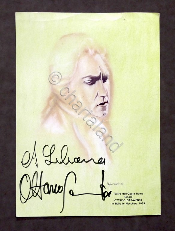 Musica Lirica - Autografo del tenore Ottavio Garaventa - 1985