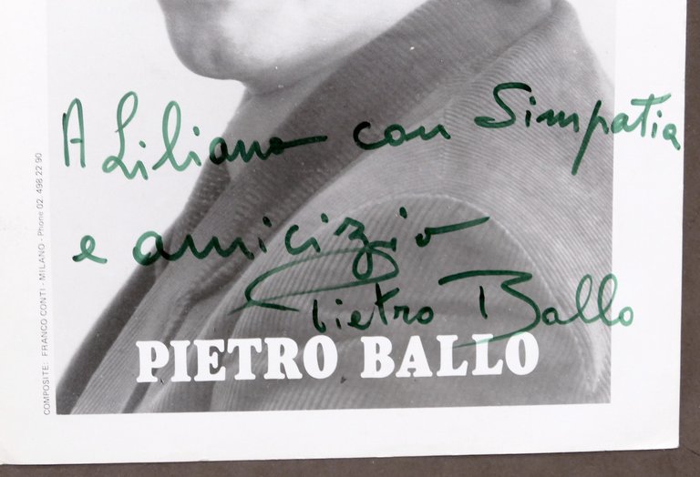 Musica Lirica - Autografo del tenore Pietro Ballo - anni … | Immagine Gallery 2