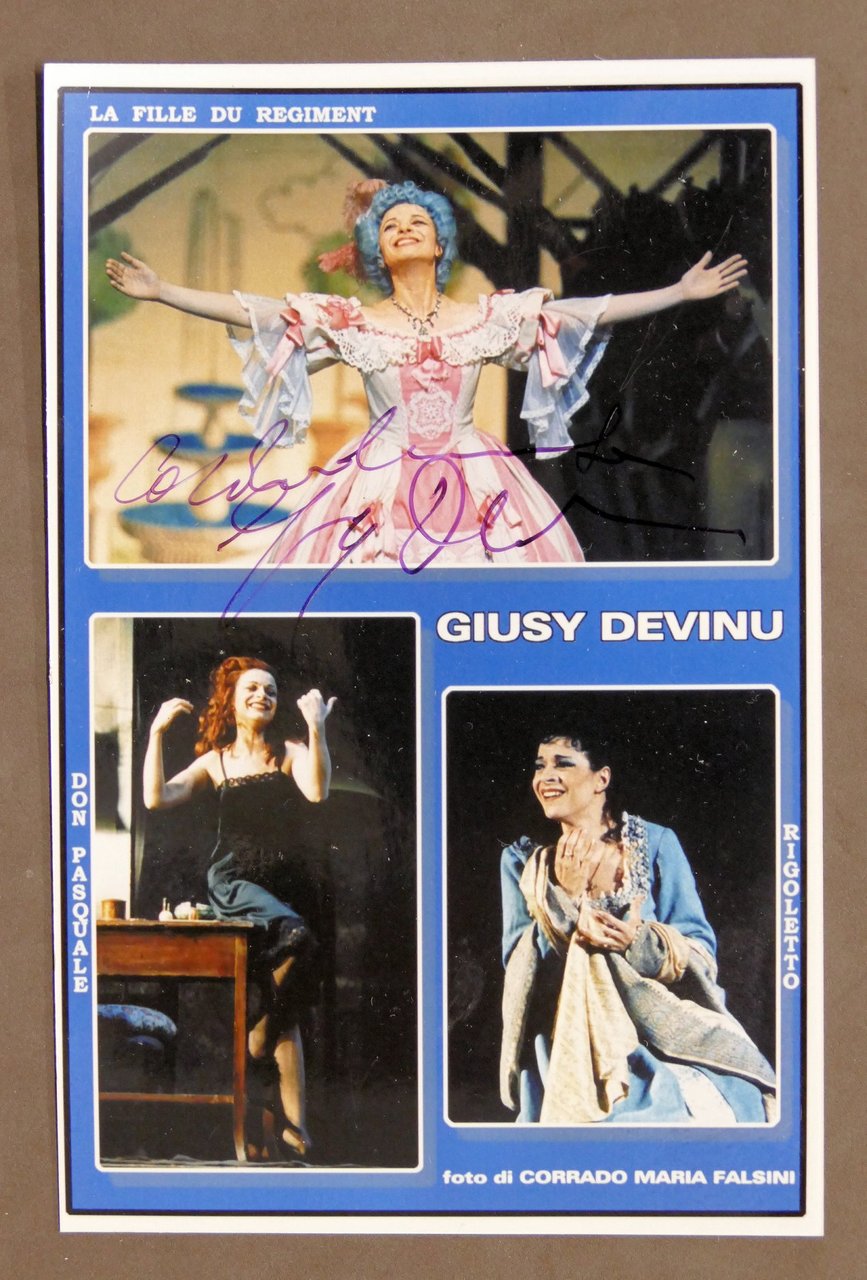 Musica Lirica - Autografo della cantante soprano Giusy Devinu - …