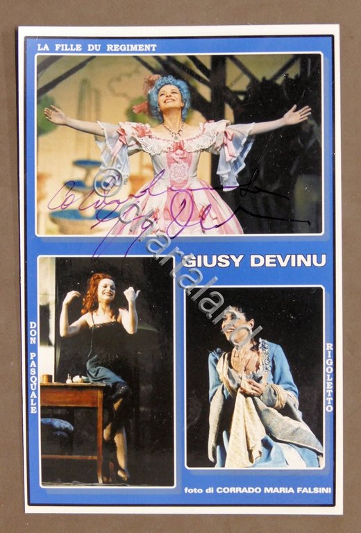 Musica Lirica - Autografo della cantante soprano Giusy Devinu - …
