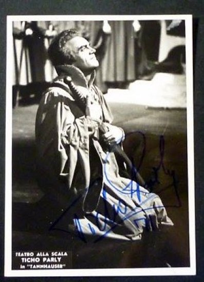 Musica Lirica - Fotografia Autografo Tenore Ticho Parly - 1970 …