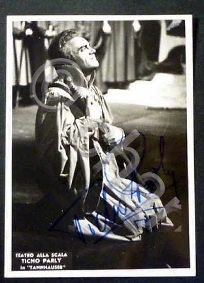 Musica Lirica - Fotografia Autografo Tenore Ticho Parly - 1970 …