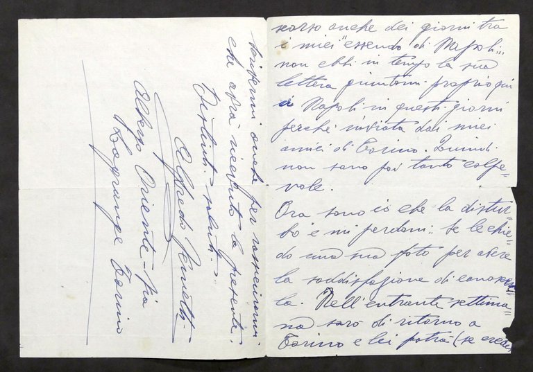 Musica Lirica - Lettera e autografo del tenore Alfredo Varnetti …