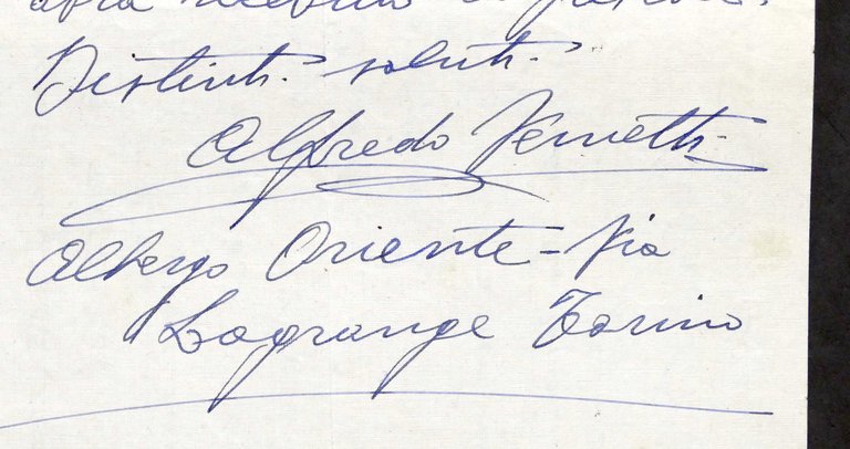 Musica Lirica - Lettera e autografo del tenore Alfredo Varnetti …