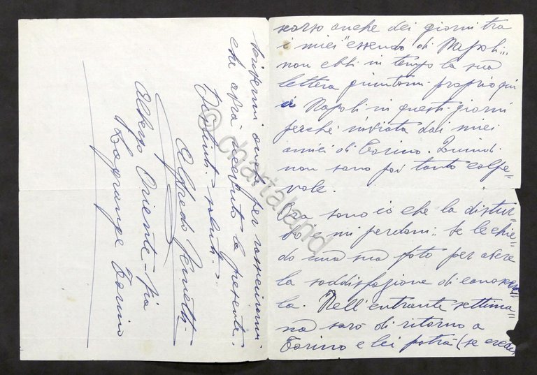 Musica Lirica - Lettera e autografo del tenore Alfredo Varnetti …