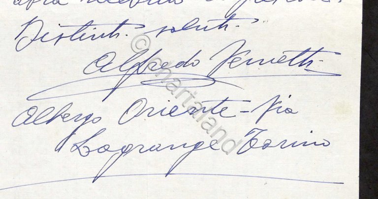 Musica Lirica - Lettera e autografo del tenore Alfredo Varnetti …