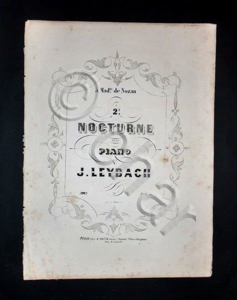 Musica Spartiti - 2.e Nocturne pour piano - Par J. … | Immagine principale