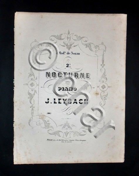 Musica Spartiti - 2.e Nocturne pour piano - Par J. … | Immagine Gallery 2
