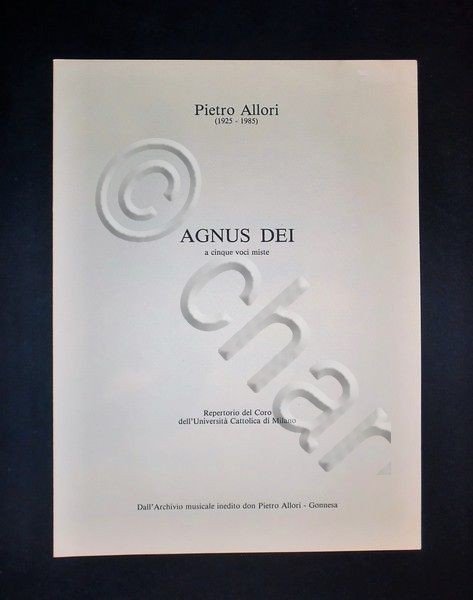 Musica Spartiti - Agnus Dei a cinque voci miste - … | Immagine Gallery 3