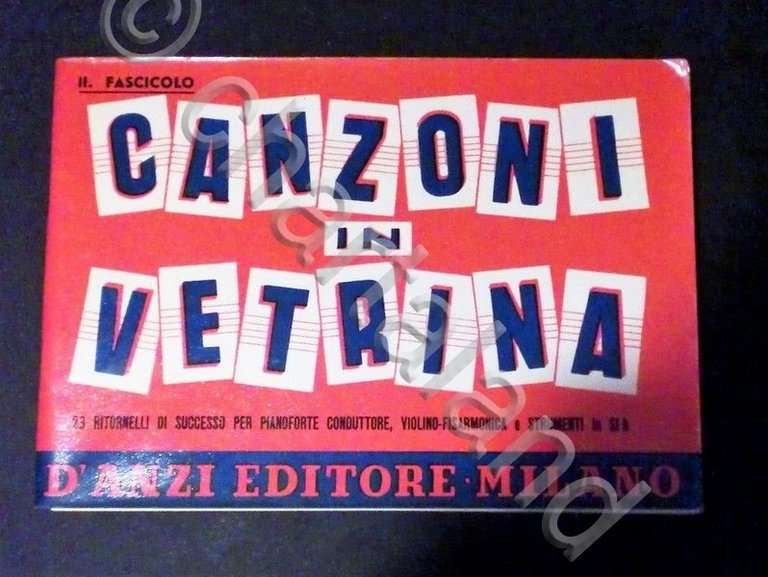 Musica Spartiti - Canzoni in vetrina - 23 ritornelli di … | Immagine Gallery 2