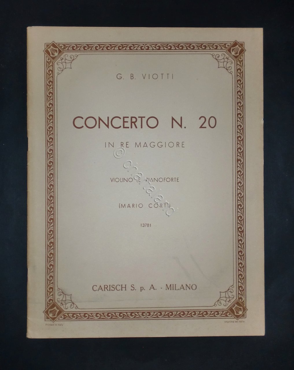 Musica spartiti - Concerto N. 20 - G. B. Viotti … | Immagine principale