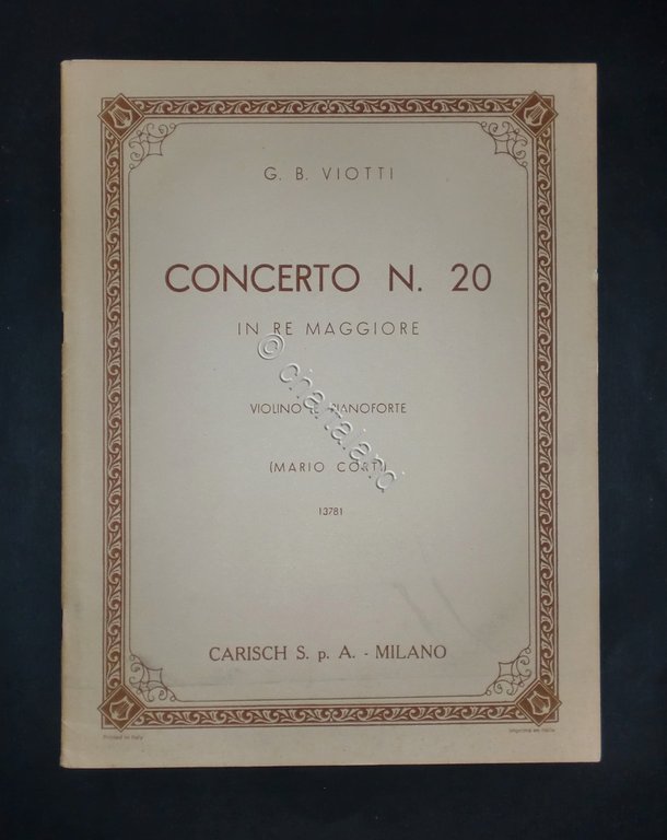 Musica spartiti - Concerto N. 20 - G. B. Viotti … | Immagine Gallery 2