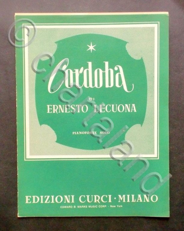 Musica Spartiti - Cordoba - Ernesto Lecuona - Pianoforte solo … | Immagine Gallery 1