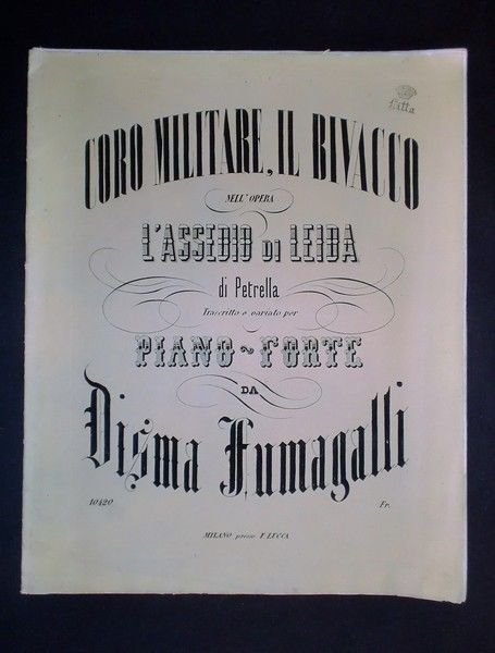 Musica Spartiti - Coro militare, il bivacco - Disma Fumagalli … | Immagine Gallery 1