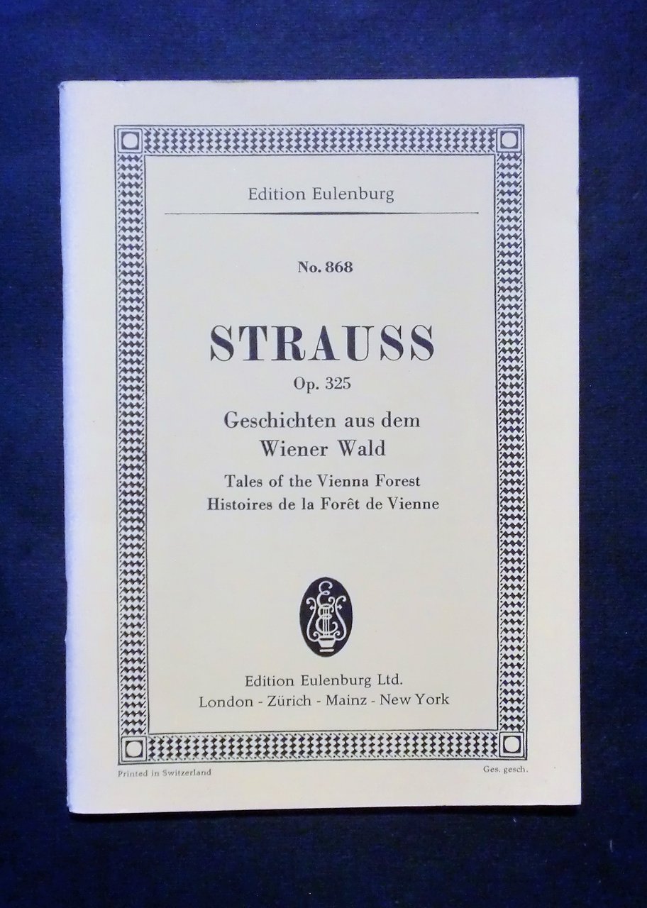 Musica spartiti - Edition Eulenburg No. 868 - Strauss - …