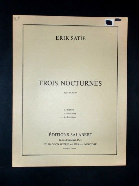 Musica Spartiti - Erik Satie - Trois nocturnes pour piano … | Immagine principale