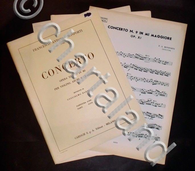 Musica Spartiti - F. A. Bonporti - Concerto opera XI … | Immagine Gallery 2