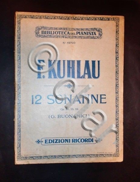 Musica Spartiti - F. Kuhlau - 12 Sonatine - Pianoforte … | Immagine Gallery 2