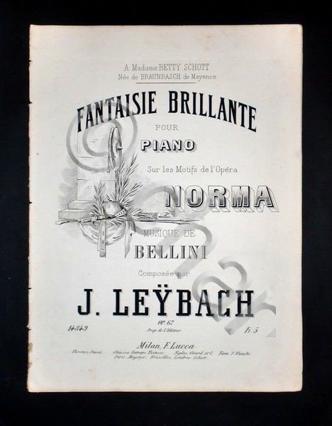 Musica Spartiti - Fantaisie brillante pour piano - Norma - … | Immagine principale