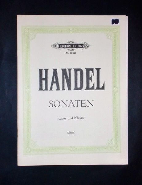 Musica Spartiti - G. F. Händel - Sonaten - Oboe … | Immagine principale