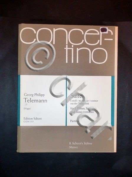 Musica spartiti - G. Philipp Telemann - Suite e minor … | Immagine Gallery 2