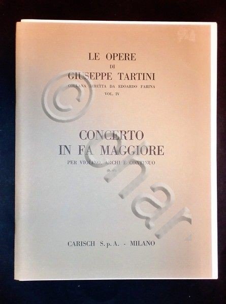 Musica Spartiti - G.Tartini - Concerto in Fa maggiore - … | Immagine Gallery 3