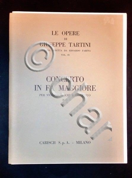 Musica Spartiti - G.Tartini - Concerto in Fa maggiore - … | Immagine Gallery 2