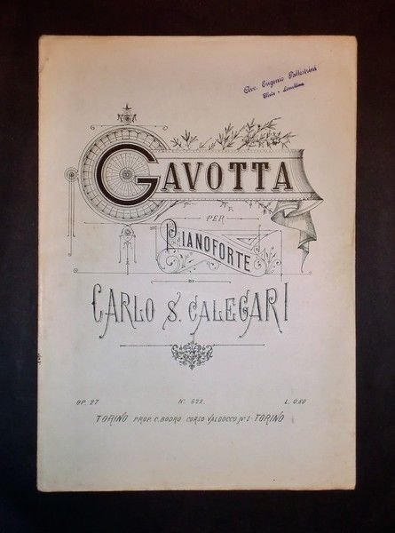 Musica Spartiti - Gavotta per pianoforte - Carlo S. Calegari … | Immagine principale
