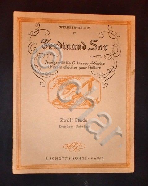 Musica Spartiti - Gitarren-Archiv 77 - F. Sor - Zwolf …